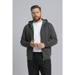 DeFacto Büyük Beden Kapüşonlu Fermuarlı Sweatshirt H2059AX26SP
