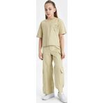 Defacto C1644A8 Ss Kız Çocuk Wide Leg Kargo Geniş Paça Pamuklu Pantolon