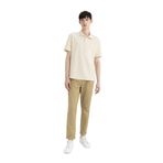 DeFacto Çapraz Dokuma Yazlık Kumaş Pantolon Tapered Fit Normal Kesim Cepli Basic Düz Keten Karışımlı Duble P, 30, TYCTZ9D8VN170870989504902, Bej-BG395, Erkek