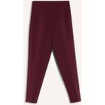 DeFacto Carrot Fit Fermuarlı Yüksek Bel Dar Paça Crop Pantolon C2466AX25AU - Bordo-BR171 - 42