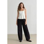 DeFacto Carrot Fit Gabardin Pantolon Normal Bel, 34, E5963AX25SP, Siyah, Kadın