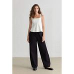 DeFacto Carrot Fit Gabardin Pantolon Normal Bel, 36, E5963AX25SP, Siyah, Kadın