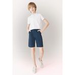 DeFacto Cepli Basic Düz Gabardin Şort Erkek Çocuk, 13/14 Yaş (164cm), C2955A825SM, Lacivert, Erkek Çocuk