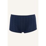 DeFacto Çiçekli Bağcıklı Pamuklu Boxer, XS, G2630AX26SP, Lacivert, kadın