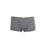 DeFacto Çiçekli Pamuklu Boxer, L, G2630AX26SP, Gri-GR371, kadın