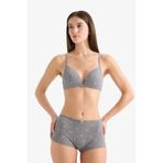 DeFacto Çiçekli Pamuklu Boxer, XL, G2630AX26SP, Gri-GR371, kadın