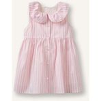 DeFacto Çizgili Askılı Gofre Dokulu Elbise Kız Bebek H4778A526SM - 18 - 24 Ay - Pembe-PN171