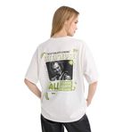DeFacto Coool Beetlejuice Oversize Fit Geniş Kalıp Bisiklet Yaka Baskılı Kısa Kollu Tişört Beyaz 10/12 YAŞ