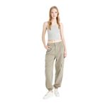 DeFacto Coool Haki Normal Bel Kargo Cepli Basic Düz Gabardin Jogger Kadın Pantolon