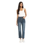 DeFacto Crop Flare Fit Düşük Bel Bilek Boy Jean Yıkamalı Pantolon, 36, G2217AX25WN, Mavi-NM35, Kadın