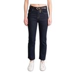 DeFacto Crop Flare Fit Yüksek Bel Jean Pantolon, 36, G7548AX26SP, Mavi, Kadın
