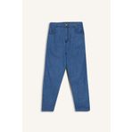 DeFacto Culotte Beli Lastikli Kısa Paça Bilek Boy Jean Pantolon E3041AX25SM
