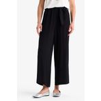 DeFacto Culotte Esnek Belli Geniş Paça Kuşaklı Krinkıl Viskon Kapri Pantolon C9565AX25SM