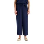 DeFacto Culotte Geniş Paça Krinkıl Viskon Kapri Lacivert, 36, C9565AX25SM, Lacivert-NV135, Kadın