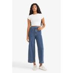 DeFacto Culotte Yüksek Bel Crop Fit Crop Jean Kar Yıkamalı Pantolon E9160AX25AU