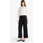 DeFacto Culotte Yüksek Bel Düz Paça Pantolon E7242AX25AU - Siyah-BK81 - 38