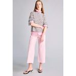 DeFacto Culotte Yüksek Bel Geniş Paça Gabardin Pantolon, 36, C7535AX26SM, Pembe, Kadın