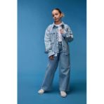 Defacto D7093 Mavi Kız Çocuk Wide Leg Geniş Paça Jean Pantolon