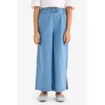 Defacto D7102 Mavi Kız Çocuk Culotte Geniş Paça Jean Pantolon