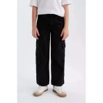 Defacto D7373 Denım Kız Çocuk Wide Leg Kargo Geniş Paça Jean Pantolon