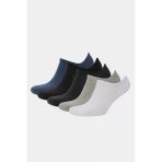 Defacto D9957 Çok Renkli Erkek 5'Li Pamuklu Sneaker Çorap