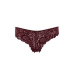DeFacto Dantelli Brazilian Külot, M, G7768AX26SP, Bordo, kadın