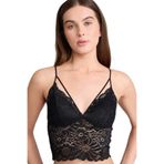 DeFacto Dantelli Dantel Kaplı Pedli Balensiz Bralet Sütyen, M, G7763AX26SP, Siyah-BK81, Kadın