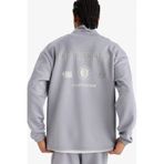 Defacto Defactofit Nba Brooklyn Nets Boxy Fit Dik Yaka Fermuarlı Sırt Baskılı Skuba Dalgıç Kumaş Sweatshirt E8764ax25augr445 Gri