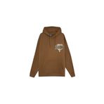 DeFacto DeFactoFit NBA Chicago Bulls Oversize Geniş Kalıp Kapüşonlu Kalın Sweatshirt Kahve S