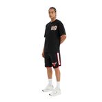 DeFacto DeFactoFit NBA Chicago Bulls Standart Fit Kısa Paça Şort Siyah S