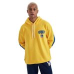 DeFacto DeFactoFit NBA Golden State Warriors Oversize Fit Kapüşonlu Kalın Kumaş Sweatshirt Sarı XS
