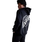 DeFacto DeFactoFit NBA Los Angeles Lakers Boxy Fit Kapüşonlu Kalın Sweatshirt Siyah L