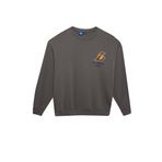 DeFacto DeFactoFit NBA Los Angeles Lakers Oversize Fit Bisiklet Yaka Kalın Sweatshirt Gri M