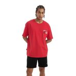 DeFacto DeFactoFit NBA Miami Heat Boxy Fit Bisiklet Yaka Kısa Kollu Tişört Kırmızı XS