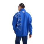 DeFacto DeFactoFit NBA Miami Heat Oversize Fit Geniş Kalıp Dik Yaka Sırt Baskılı Kalın Kumaş Sweatshirt Mavi L