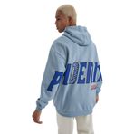 DeFacto DeFactoFit NBA Phoenix Suns Comfort Fit Kapüşonlu Kalın Sweatshirt Mavi S