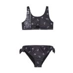 DeFacto Desenli Bikini Takımı Kız Çocuk, 7-8 Yaş, C0368A824SM, Siyah-BK27, Kız Çocuklar