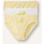 DeFacto Desenli Penye 3'lü Slip Külot Kız Çocuk H6338A826SM - 4 - 5 Yaş - Sarı-YL83