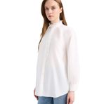 DeFacto Dik Yaka Terry Cotton Uzun Kollu Tesettür Gömlek Tunik, 3XL, F1356AX25SM, Ekru-ER105, Kadın
