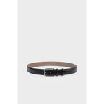 DeFacto Dikdörtgen Toka Suni Deri Kemer, 100, G4432AX, BLACK, erkek
