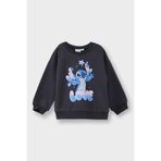 DeFacto Disney Lilo & Stitch Bisiklet Yaka Sweatshirt Kız Bebek, 12-18 M, G0059A5, ANTHRA, kız-bebek