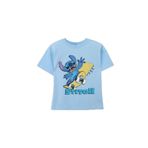 DeFacto Disney Lilo & Stitch Erkek Bebek Kısa Kollu Tişört, 4-5 Yaş, G9909A526SM, Mavi-BE316, Erkek bebek