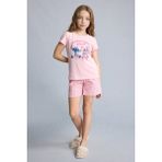 DeFacto Disney Lilo & Stitch Regular Fit 2'li Pijama Takımı Kız Çocuk H2768A826SP - Pembe-PN105 - 8 - 9 Yaş