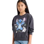Defacto Disney Lilo & Stitch Relax Fit Bisiklet Yaka Sweatshirt Kız Çocuk, 5-6 Yaş, F3410A825AU, Antrasit-AR31, kız-çocuk, 5/6 Yaş (116cm)