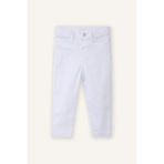 DeFacto Düz Paça Pantolon Erkek Bebek, 12-18 AY, B6744A526SP, Beyaz-WT34, Erkek bebek