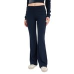 DeFacto E0628AX26SP NV253 Lacivert Slim Fit Basic Flare Fit Ribana Kadın Pantolon