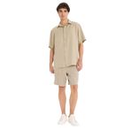 DeFacto E0804AX25SM Haki-KH488 Erkek Relax Fit Tencel Bermuda Şort
