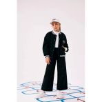 Defacto E6188a8bk27 Siyah Kız Çocuk Wide Leg Geniş Paça Pamuklu Okul Pantolonu