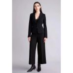 DeFacto E7242AXBK81 Siyah Culotte Yüksek Bel Pantolon
