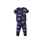 DeFacto Erkek Bebek 2li Pijama Takımı, 9-12 Ay, G8854A526SM, Lacivert-NV95, erkek-bebek